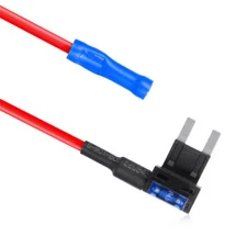 20x Mini Blade ATO ATC Piggy Back Tap Add Circuit 15A Fuse Boxe Holder