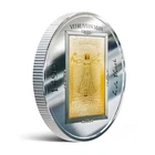 VITRUVIAN MAN 1oz 999 silver coin/round SILVER - LIMITED QUANTITY 500 PCS