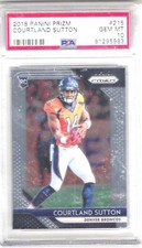 COURTLAND SUTTON 2018 PANINI PRIZM ROOKIE RC PSA 10 GEM MINT