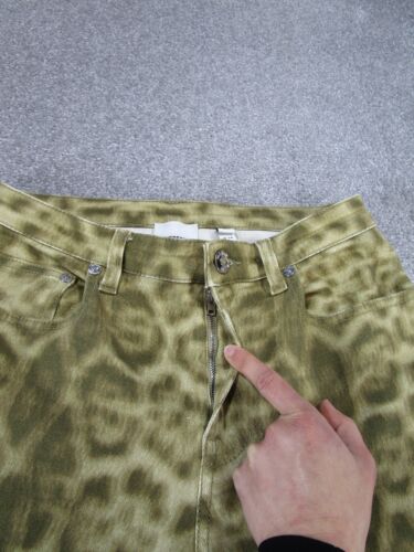 Burberry Jeans Womens 28 Skinny Mid Rise Beige Brown Leopard Print Denim - Picture 3 of 13
