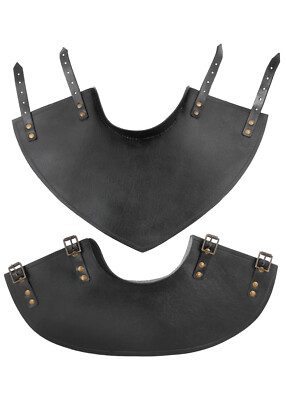 Battle-Merchant Leder Kragen Balor, schwarz