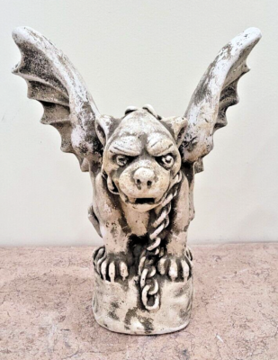 Winged Dog Gargoyle Statue Protector Sculpture 