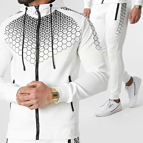 Spring Jacket+jogging Pants 2 Piece Set Sportswear Sweat Suits