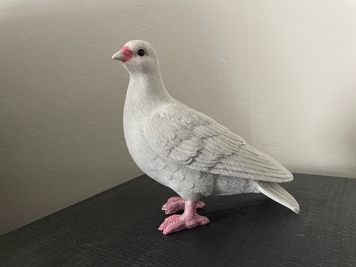 Glanzbilder Poesie Mit Vogel-Motiv – Graue Taube Auf Dekorativem Karton (24x15 Cm)