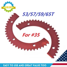 53/57/59/65T Split Sprocket Aluminum For #35 Chain Go Kart Mini Bike 6 Hole