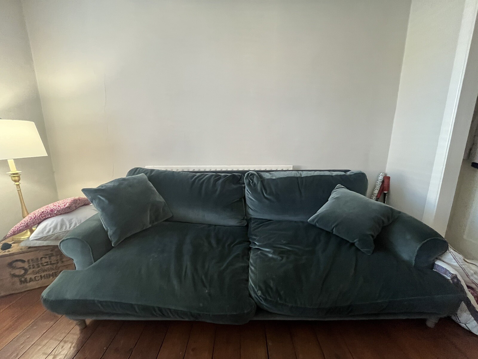 Green Velvet Loaf Sofa eBay