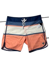 Ezekiel Men  s Board Shorts Swim Trunks Size 38 Pocket Multi Color NWT