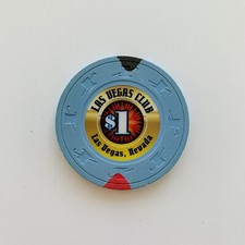 Las Vegas Club * $1 Poker Chip / Jeton * 2012 * Las Vegas, Nevada * Casino