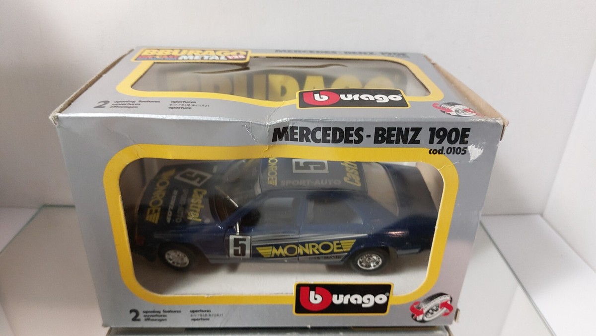 Bburago Burago 1:25 Mercedes Benz 190E Monroe Blue in Box | eBay