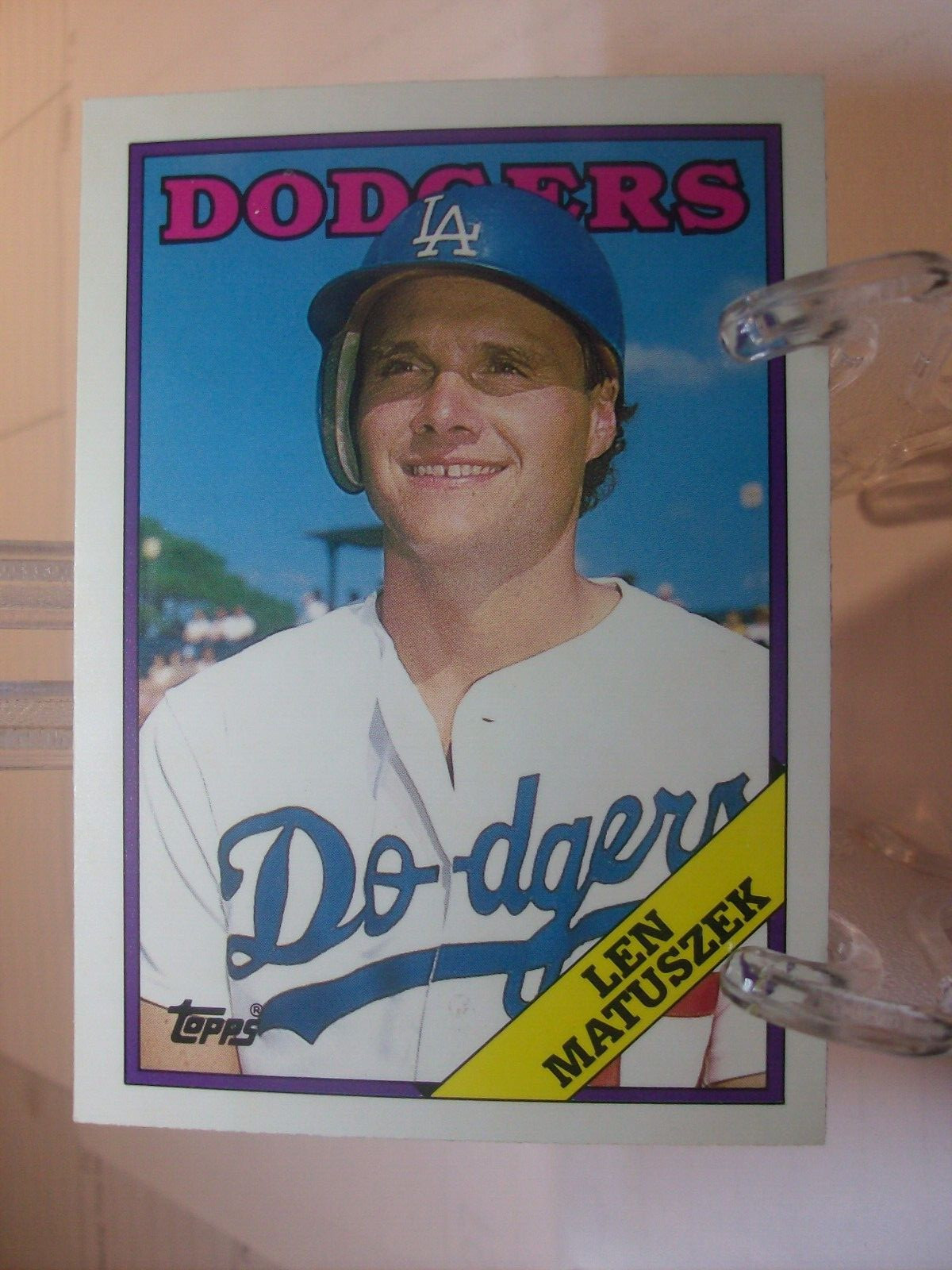 1988 Topps Collector's Tiffany #92 - Len Matuszek - Los Angeles Dodgers  (13417)