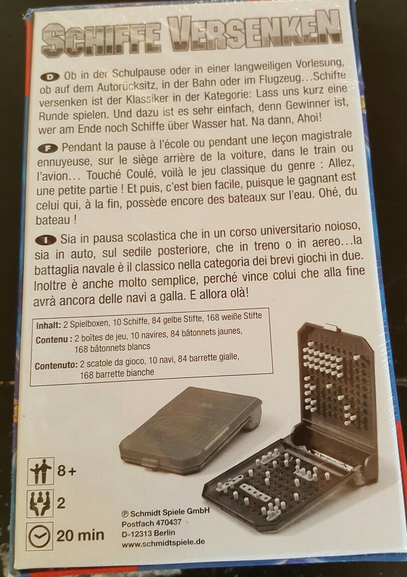 Schiffe Versenken By Schmidt German Battleship New