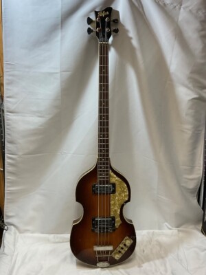 Electric Violin Bass Guitar Hofner 500/1 Sunburst 1960s 80% Frets