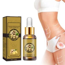 Natural Ginger Oil Slimming Weight Loss Plant Essential Oil Mass Slim Body Z ️