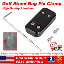 Aluminum Clamp CNC fix golf stand bag saggy droopy legs for 4mm leg springs bag