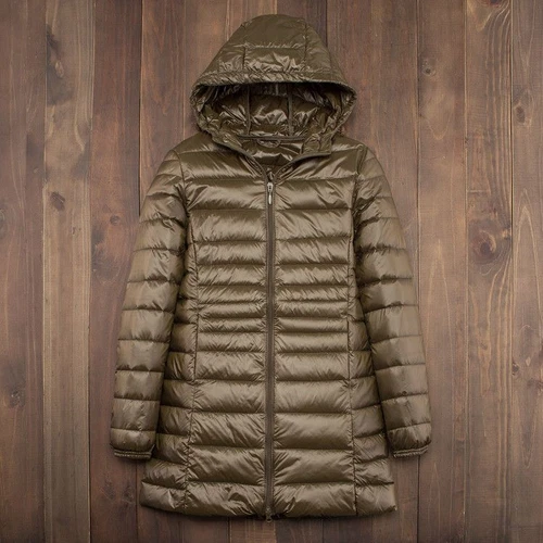 Women's Down Coat 90% Duck Coat Ladies Hooded Down Down Jacket Puffer Coat - Bild 14 von 29