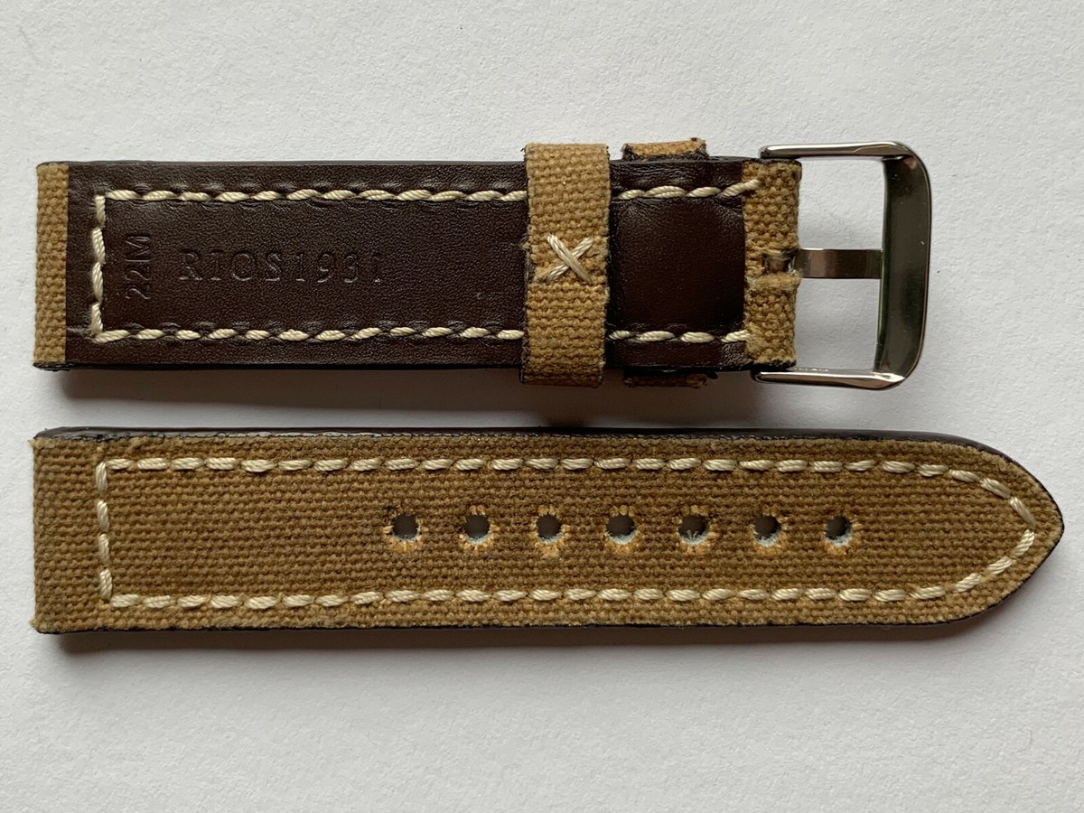 Canvas Uhrenarmband Schwarz WB Original - Uhrenarmbänder