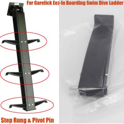For Garelick EEZ-In boarding Ladder Step Rung & Pivot Pin Swim Dive Ladder Kit