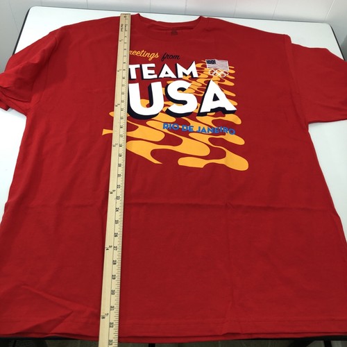 NWOT Greetings From Team USA Olympics Rio Red T- Shirt Size XXL Team Apparel - Picture 5 of 8