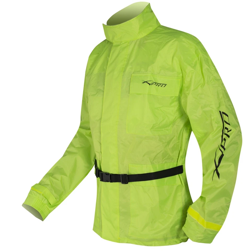 Wasserdichte Regen Jacke und Hose Anzug Kombi Hoehe Sichtbarkeit Fluo XL - Bild 2 von 4