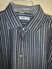 Jack Stone By TD Striped Long Sleeve Woven Shirt Size XL Men  s Good Condition