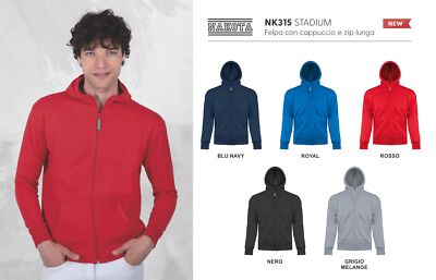 Unisex Hoodie mit Reißverschluss NAKORA Mod. STADIUM Mindesteinkauf 10 Sweatshirts