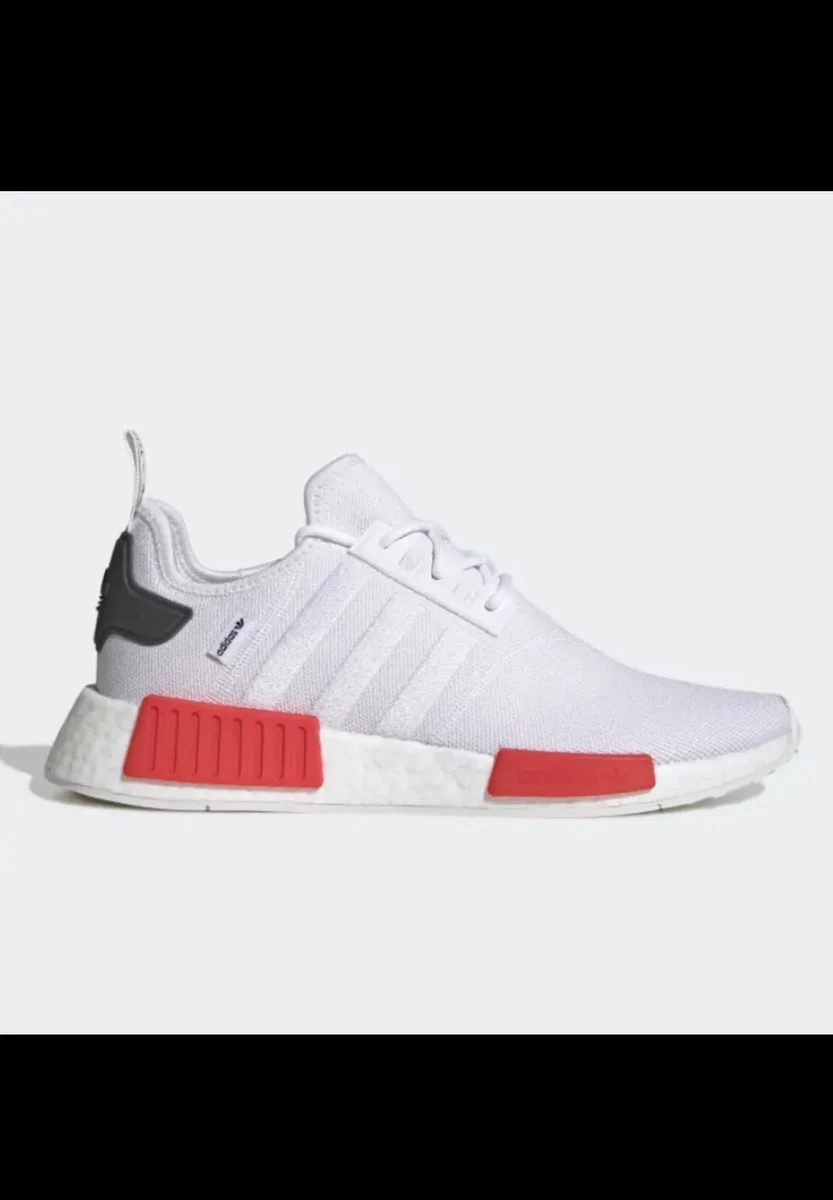 adidas NMD_R1 White Vivid Red for Sale | Authenticity Guaranteed
