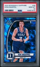 Kon Knueppel 2024 Bowman University Chrome Sapphire #48 PSA 10 1st Bowman