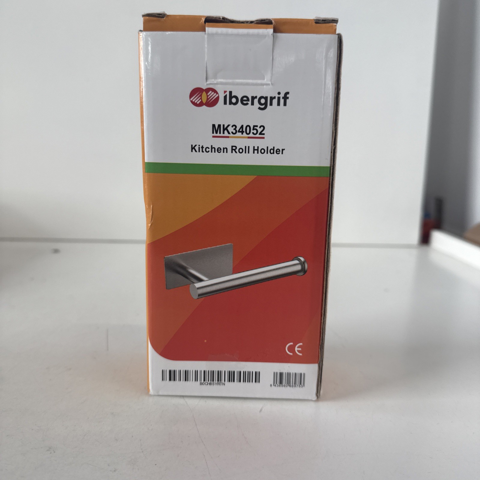 Ibergrif Silver Chrome Wall Mounted Toilet Roll Holder - Image 2