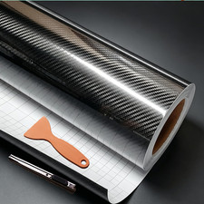 3d High Gloss Black Carbon Fiber Vinyl 12 X 60 1 Ft X 5 Ft Bubble