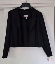 Vintage Womens Size 20 Black Short Jacket Nancy Stevens New With Tags