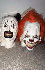 Trick Or Treat Studios Art The Clown Terrifier Mask  Pennywise, Plush,Lot Of 2