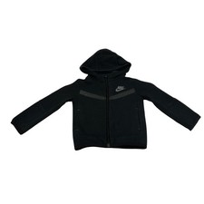 Nike Tech Fleece Full Zip Hoodie Toddler 2T Black Excellent Chevron Logo