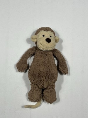 Jellycat Bashful Monkey Plush 12'' Brown Stuffed Animal Retired