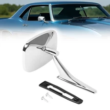 RH Side Outside Door Rectangular Mirror Kit For Camaro Chevelle Nova 1968-69 72