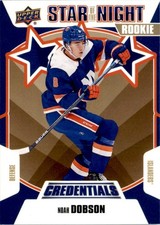 Noah Dobson 2019-20 Upper Deck Credentials Star of the Night RC #3S-09 New York