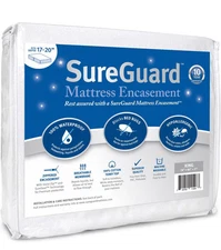King (17-20 in. Deep) SureGuard Mattress Encasement - 100% Waterproof