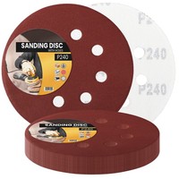 25X Schleifpapier 125Mm Klett P220 Schleifscheibe SchleifbläTter Schmirgelpapier