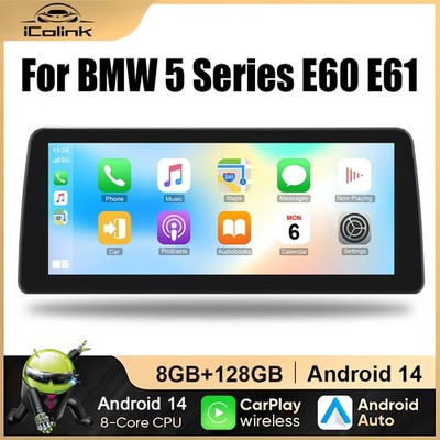 4G LTE 8-Core Android Autoradio 8+128G Carplay GPS Navi Für BMW 5er E60 E61 CCC