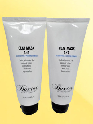 BAXTER CLAY MASK AHA ALL SKIN TYPES 3.4 OZ LOT OF 2