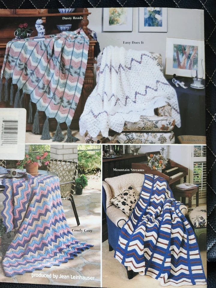 Knit & Crochet The Ultimate Ripple Afghan Book 1188 - 25 designs OOP book - Image 3 of 4