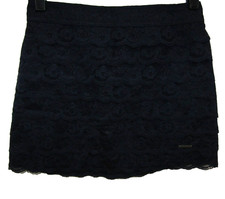 ABERCROMBIE FITCH NAVY BLUE LACE MINI SKIRT WOMENS SIZE S