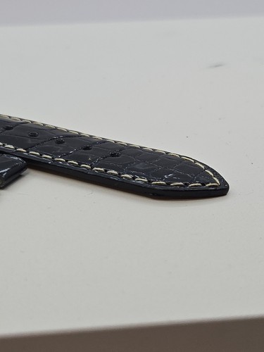 Rolex Lederarmband, 19 mm, schwarz, Krokodil, neu - Bild 7 von 14