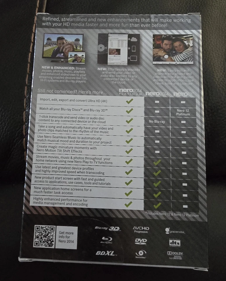 NERO 2014 PLATINUM / media software Sealed New. Fast Ship - Image 3 of 4