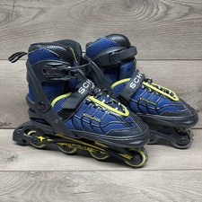 Schwinn ABEC-5 Inline Skates Blue Roller Blades Youth Adjustable Sz 5 To 8 CS