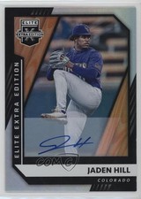 2021 Panini Elite Extra Edition Signatures Jaden Hill #44 Auto v9t