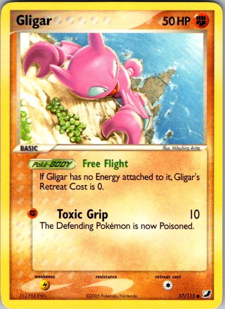 Pokemon EX Unseen Forces Gligar 57/115 NM