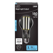 Feit A21 E26 Medium Filament LED Bulb Daylight 150 Watt Equivalence 1 pk