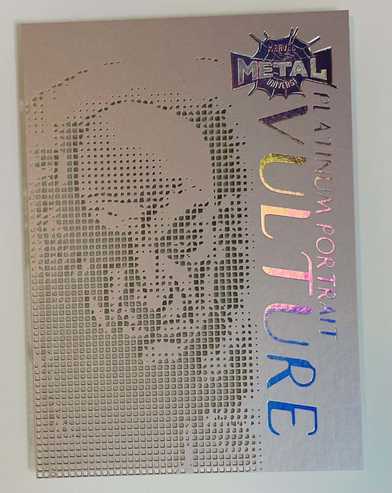 2022 Marvel Metal Universe Spider-Man Platinum Portraits Vulture 🔥! SSP!