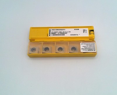 (10 pcs) New Kennametal LNGQ120604ERGEKT4 KT4 R=0.4 RH KCK20B Turning Insert Box