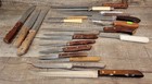 Lot Of Mixed Vintage Antique Kitchen Knives Diff. Makers Sheffield, Burns, Etc — photo 1